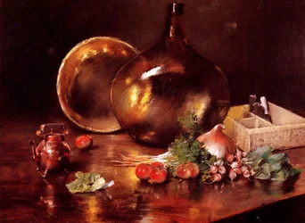 Stillleben mit Messing und Glas